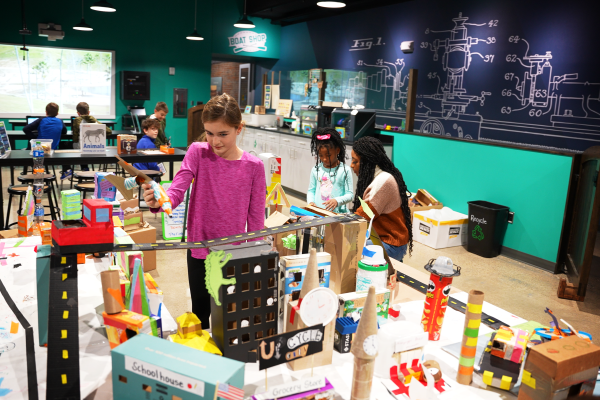kids in the MakerSpace